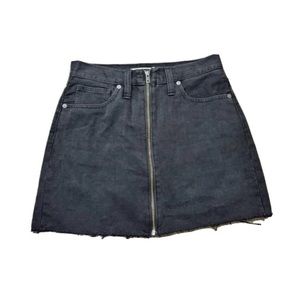 NWT Nordstrom Madewell black jean skirt size 27